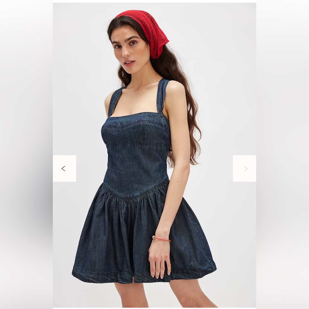 Free people Laurel Denim Mini Dress